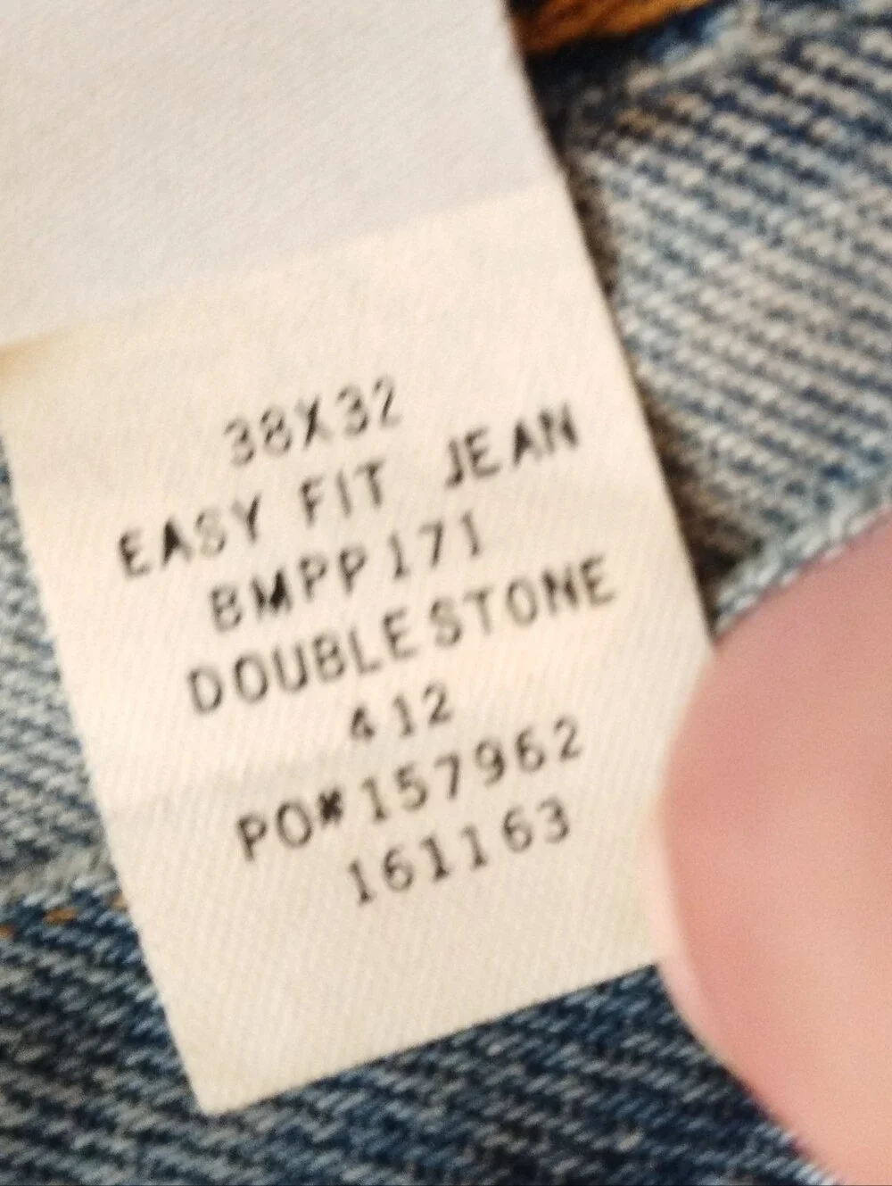 Vintage 90s Calvin Klein BMPP171 Easy Fit Jeans 38x32 Double Stone